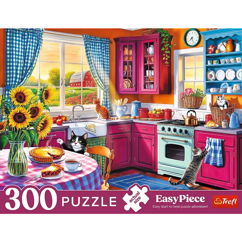 TREFL PUZZLE Puzzles - 300 Easy Piece - Morning in the Kitchen FSC Mix 70% 23102