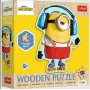 TREFL PUZZLE Wooden Contour Puzzle - Crazy Minion 50 Pieces Trefl 25974