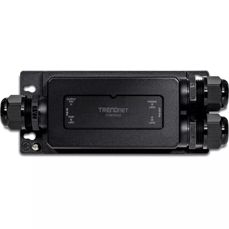 TRENDnet 2-Port Gigabit Industrial Active/Passive PoE+ Extender