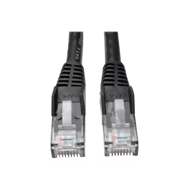 Tripp 15ft Cat6 Gigabit Snagless Molded Patch Cable RJ45 M/M Black