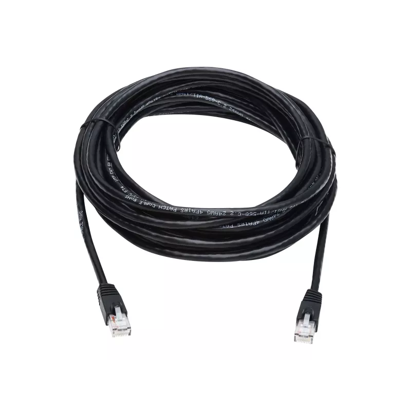Tripp Lite N261-025-BK Cat6a 10G Snagless UTP Ethernet Cable (RJ45 M/M), Black, 25 ft