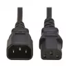 Tripp PDU Power Cord C13 to C14 10A 250V H05VV-F 2m (6.6ft) Black