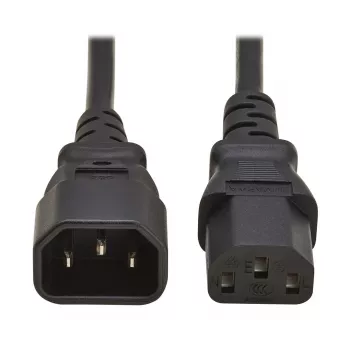 Tripp PDU Power Cord C13 to C14 10A 250V H05VV-F 2m (6.6ft) Black