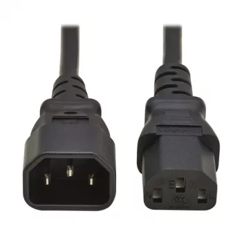 Tripp PDU Power Cord C13 to C14 10A 250V H05VV-F 2m (6.6ft) Black