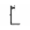 Tripp Single-Display Monitor Stand - Height Adjustable, 17 to 27 Monitors - Mounting Kit - for Monitor - Steel - Black - Screen Size: 43.2-68.6 cm (17-27)