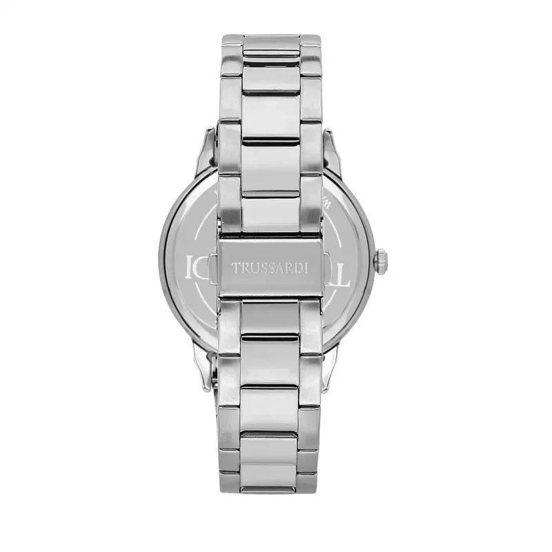 Trussardi Men's T-Logo Quartz Watch R2453141009 43mm Blue Dial Silver Stainless Steel