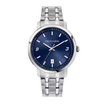 Trussardi Men's Watch R2453147010 41mm Stainless Steel Blue Dial