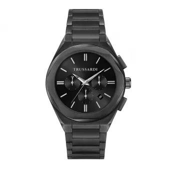 Trussardi Men's Watch R2453156002 44mm Blue Dial Stainless Steel Mesh