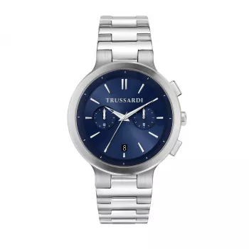 Trussardi Men's Watch R2453164004 43mm Stainless Steel Blue Dial