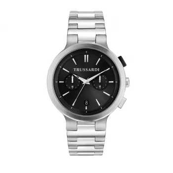 Trussardi Men's Watch R2453164006 43mm Blue Dial Leather Strap