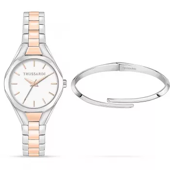 Trussardi T-Light Women's Quartz Watch R2453159503 30mm Silver Stainless Steel