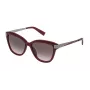 Trussardi Woman Sunglasses STR1795409FH Havana Acetate Square Frame Brown Gradient Lens 54mm