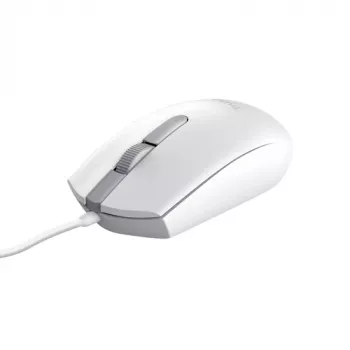 Trust TM-101W Optical Mouse - Ambidextrous, 3 Buttons, USB Wired, White 25320
