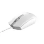 Trust TM-101W Optical Mouse - Ambidextrous, 3 Buttons, USB Wired, White 25320
