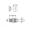 TRYTYT PG-16 Light Grey Cable Gland with Strain Relief IP68 (1 pc)