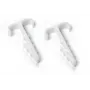TRYTYT UWT-1 Dual Flat Cable Clip with Steel Nail, White, 100 pcs