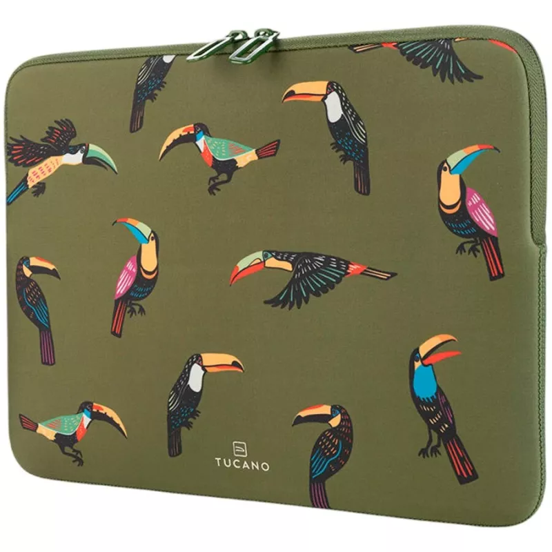 Tucano Tucani Second Skin Laptop Sleeve for 15-16 Inch Laptops, Neoprene, Green BFTUC401516-V