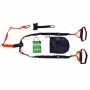 Tunturi 14TUSFU154 Suspension / Sling Trainer – Adjustable Bodyweight Straps with Door Anchor, Black/Yellow