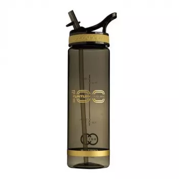 Tunturi Centuri Deluxe Water Bottle with Straw, 700ml, Brown