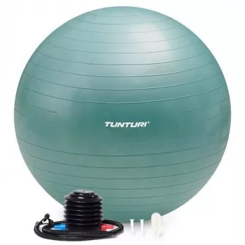 Tunturi Exercise Ball with Pump, 90 cm, Anti-Burst, Petrol