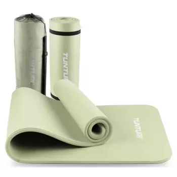 Tunturi NBR Fitness Mat - Mint (183 x 61 cm, 15 mm Thick, Anti-Slip)
