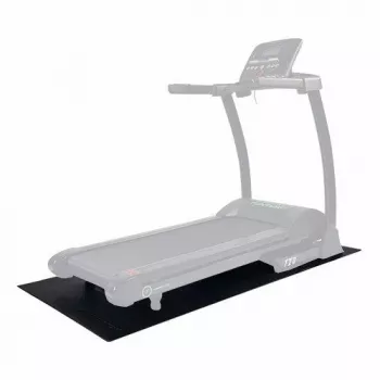 Tunturi Floor Protection Mat 200 x 92.5 cm Black PVC Anti-Slip Shock Absorbing for Treadmills Exercise Bikes Cross Trainers