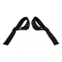 Tunturi Padded Weight Lifting Straps - 1 Pair, Black, Neoprene Wrist Support, 60 cm