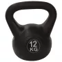 Tunturi PE Kettlebell 12kg (Black) - Durable Strength Training Kettlebell