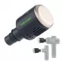 Tunturi Percussion Massage Gun with Heating and Cooling, 5 Speeds, 6 Heads, LED Display, Rechargeable, Carry Case