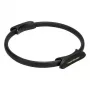 Tunturi Pilates Ring Black - Flexible Fiberglass Fitness Circle with EVA Foam Handles for Core, Thighs, Arms, Chest, Glutes - 38 cm Diameter, Medium Resistance, Lightweight and Portable for Pilates, Yoga, Strength Training