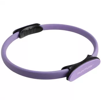 Tunturi Pilates Ring, Violet – Fiberglass Resistance Ring for Core, Thighs, Arms, Chest, Glutes, and Back Toning