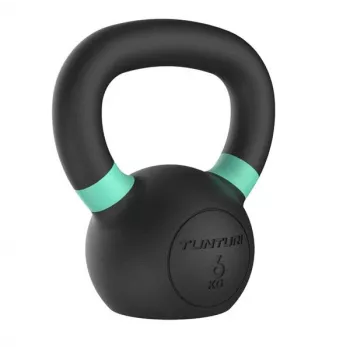 Tunturi Platinum 6kg Cast Iron Kettlebell – Powder-Coated with Ergonomic Handle