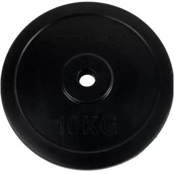 Tunturi Rubber-Coated Cast Iron Weight Disc 10kg, Single