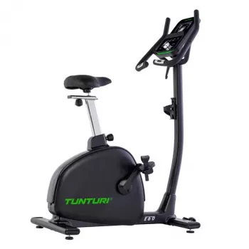 Tunturi Signature E60 Upright Exercise Bike with Electromagnetic Resistance, 32 Levels, 14 kg Flywheel, Bluetooth Connectivity, 5.5 inch LCD Display, 150 kg User Capacity
