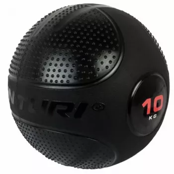 Tunturi Slam Ball 10kg (Black) – Non-Bounce High-Density Rubber