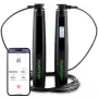 Tunturi Smart Jump Rope with LCD Display and App Connectivity, Adjustable 2.95 m, Black