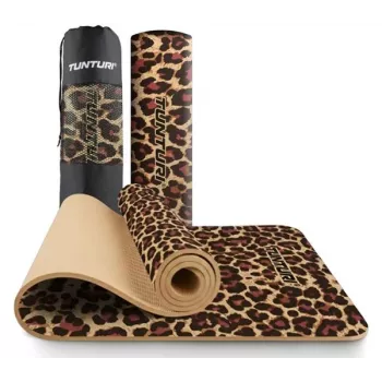 Tunturi Yoga Mat 8 mm Leopard Pattern