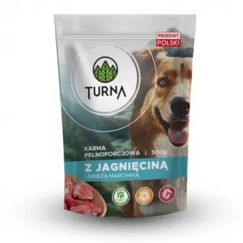 TURNA Wet Dog Food with Lamb – 500g Can