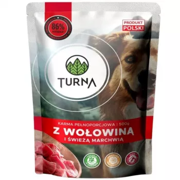 TURNA with Beef Wet Dog Food 500g