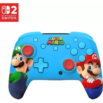 Turtle Beach Rematch Wireless Gaming Controller for Nintendo Switch 2 – Mario & Luigi Edition RGB