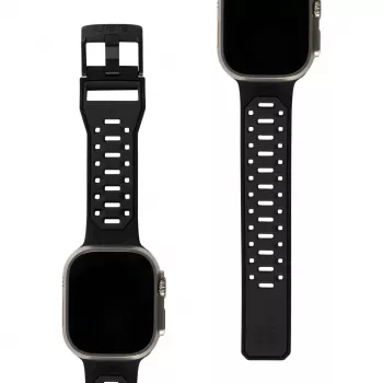 UAG Scout Silicone Watch Strap for Apple Watch 49mm/45mm/44mm/42mm - Black