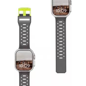 UAG Urban Armor Gear Civilian Strap for Apple Watch Ultra/44/45/46mm - Smoke/Active Neon 194002113B81