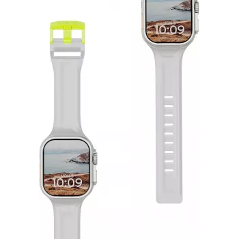 UAG Urban Armor Gear Scout Strap for Apple Watch Ultra/44/45/46mm - Smoke/Active Neon 191488113B81