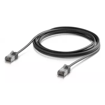 UBIQUITI UACC-CABLE-PATCH-OUTDOOR-C6A-3M-BK Ultra-thin Shielded Outdoor Cat6a Patch Cable (3m, Black)