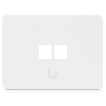 Ubiquiti UACC-WP-KEYSTONE-H-2P Universal Keystone Wall Plate (2-Pack) – White, Single Gang, ABS