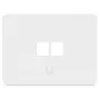 Ubiquiti UACC-WP-KEYSTONE-H-2P Universal Keystone Wall Plate (2-Pack) – White, Single Gang, ABS