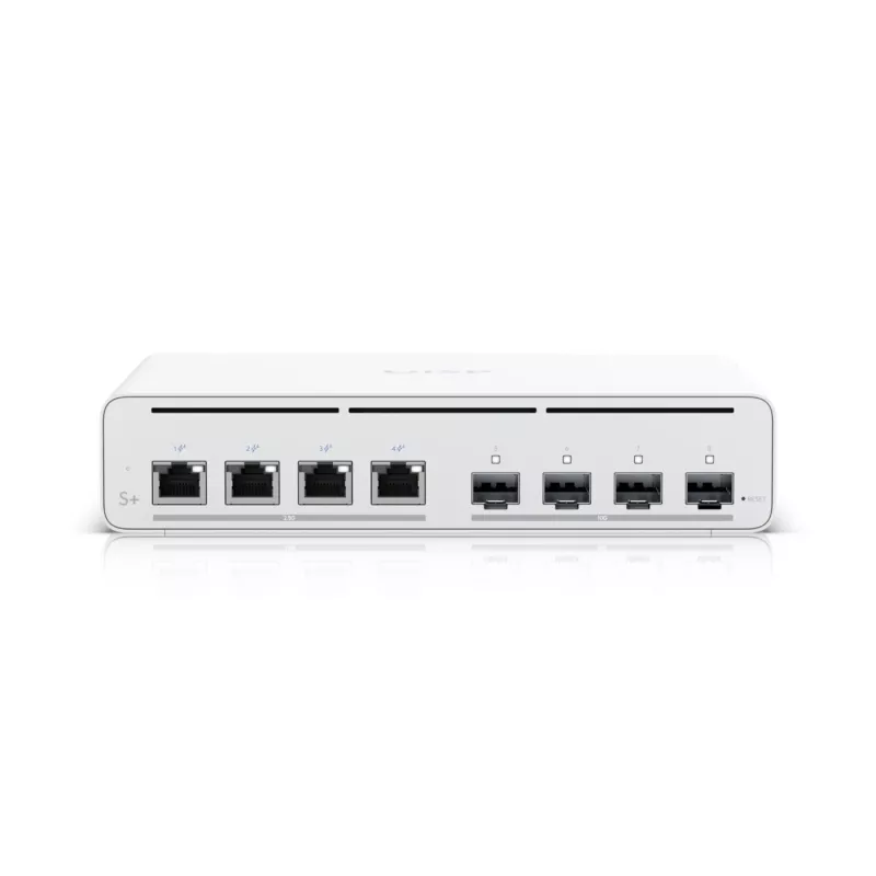 Ubiquiti UISP-S-PLUS-EU 8-Port 2.5GbE PoE++ Switch with 10G SFP+ Uplink, 200W Budget