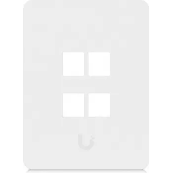 Ubiquiti Universal Keystone Wall Plate 4-Port Vertical – Clean Customizable Finish (UACC-WP-KEYSTONE-V-4P)