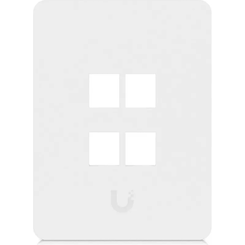Ubiquiti Universal Keystone Wall Plate 4-Port Vertical – Clean Customizable Finish (UACC-WP-KEYSTONE-V-4P)