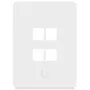 Ubiquiti Universal Keystone Wall Plate 4-Port Vertical – Clean Customizable Finish (UACC-WP-KEYSTONE-V-4P)
